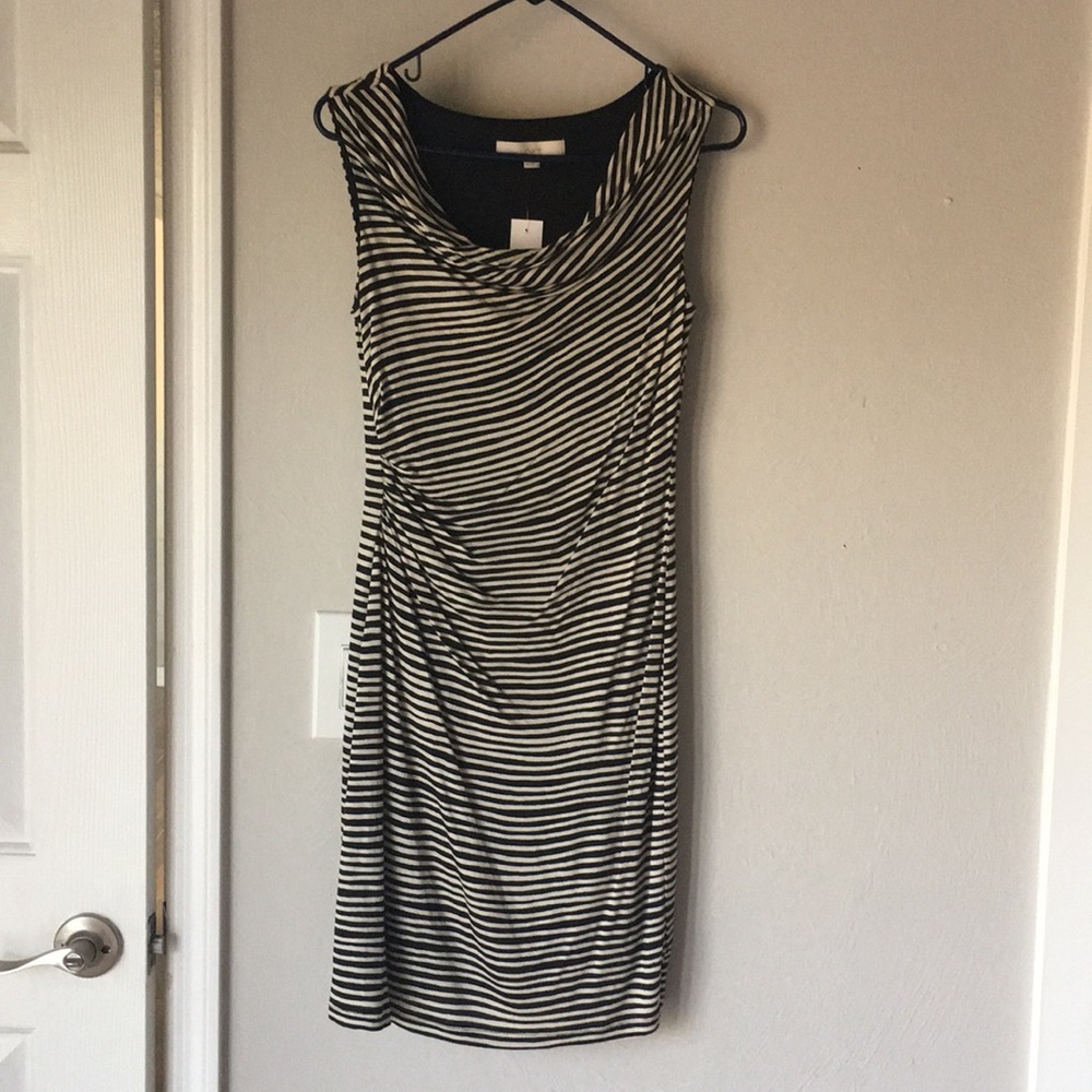 BNWT Black and Tan LOFT by Ann Taylor dress